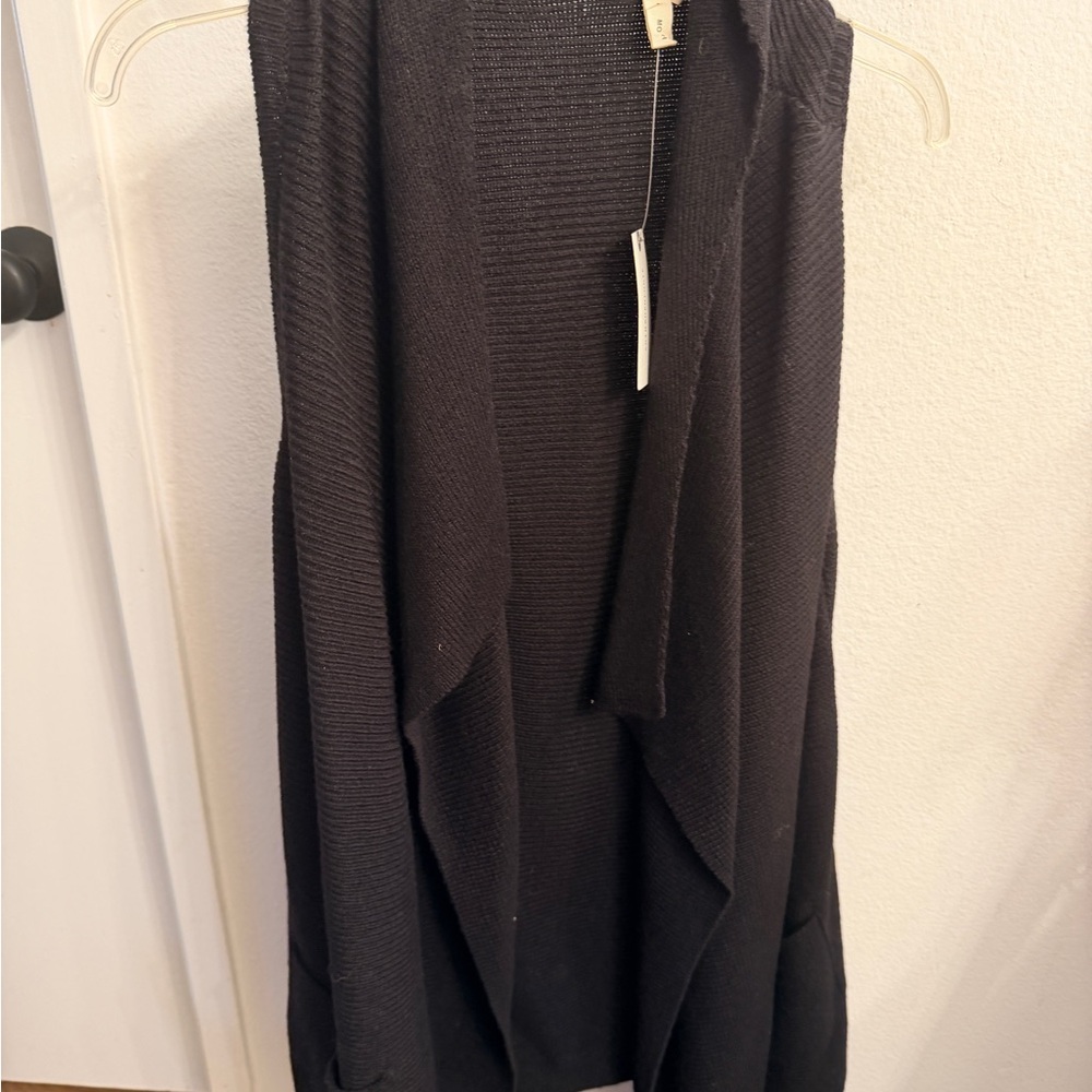Moth Black Sleeveless Cardigan